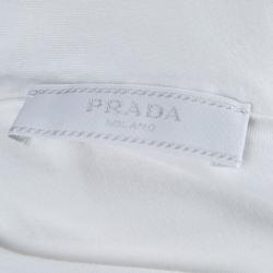 Prada White Cotton Jersey Polo T-Shirt XXXL