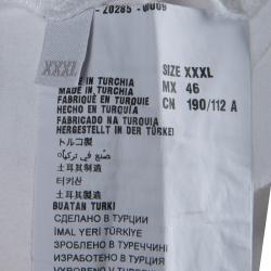 Prada White Cotton Jersey Polo T-Shirt XXXL