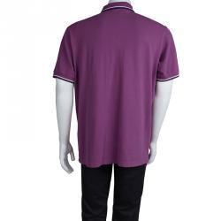 Prada Purple Polo T-Shirt XXXL