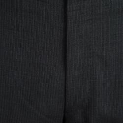 Prada Grey Wool Striped Regular Fit Suit XXL
