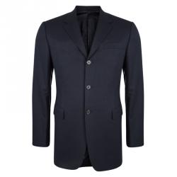 Prada Navy Blue Wool Regular Fit Suit M