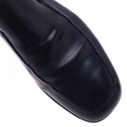 Prada Black Leather Loafers Size 43.5