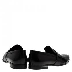 Prada Black Patent Penny Loafers Size 41