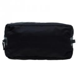Pre Owned Prada Black Nylon Toiletery Case Pouch