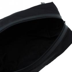 Pre Owned Prada Black Nylon Toiletery Case Pouch