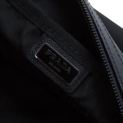 Pre Owned Prada Black Nylon Toiletery Case Pouch