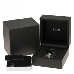 Pre Owned Rado Black Stainless Steel Florence Men's Wristwatch 33MM