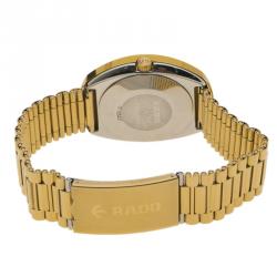 Rado Gold Stainless Steel DiaStar Men's Wristwatch 35MM