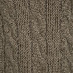 Pre Owned Ralph Lauren Light Brown V- Neck Cable Handknit Sweater S