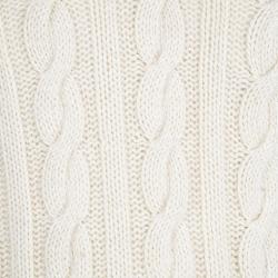مملوكة مسبقًا Ralph Lauren Cream Cable Handknit V Neck Sweater S