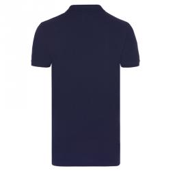 مملوكة مسبقًا Polo Ralph Lauren Navy Blue/White Stripe Logo Polo Shirt S