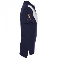 مملوكة مسبقًا Polo Ralph Lauren Navy Blue/White Stripe Logo Polo Shirt S