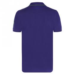 Pre Owned Polo Ralph Lauren Purple/Green Logo Polo Shirt XL
