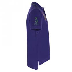 Pre Owned Polo Ralph Lauren Purple/Green Logo Polo Shirt XL