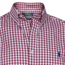 Pre Owned Polo Ralph Lauren Red Checked Long Sleeve Shirt L
