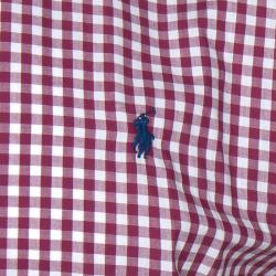 Pre Owned Polo Ralph Lauren Red Checked Long Sleeve Shirt L