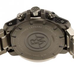 Raymond Weil Black Stainless Steel Titanium Nabucco Automatic Chronograph Men's Wristwatch 46MM