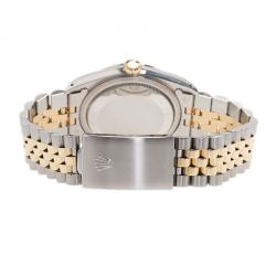 Pre Owned ساعة يد رولكس ديتجست ستانلس ستيل ذهبي وذهب أصفر 36MM