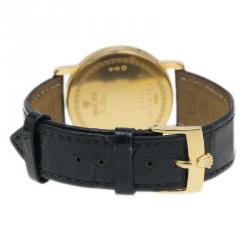 Rolex Grey 18K Yellow Gold Cellini Men's Wristwatch 30MM