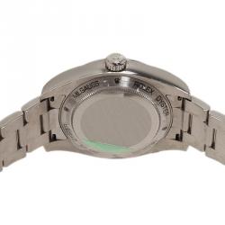 Pre Owned Rolex Cream Stainless Steel Milgauss Men's Wristwatch 40MM