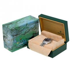 مملوكة مسبقًا Rolex Blue Stainless Steel Datejust Men's Wristwatch 36MM