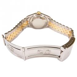 مملوكة مسبقًا Rolex Gold Stainless Steel and 18K Yellow Gold Datejust Men's Wristwatch 36MM