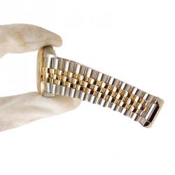 مملوكة مسبقًا Rolex Gold Stainless Steel and 18K Yellow Gold Datejust Men's Wristwatch 36MM