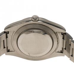 Pre Owned Rolex Black Stainless Steel Datejust Men's Wristwatch 41MM