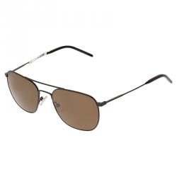 Saint Laurent Paris Black 006EW Round Aviators 