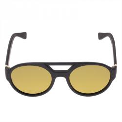 Pre Owned Saint Laurent Paris Black 2316 Polarized Aviators