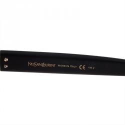 Pre Owned Saint Laurent Paris Black 2316 Polarized Aviators