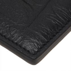 Saint Laurent Paris Black Alligator Embossed Card Holder 