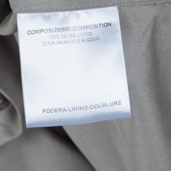 Saint Laurent Paris Grey Long Sleeve Buttondown Cotton Shirt M