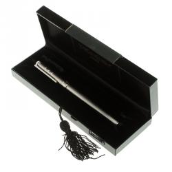 Saint Laurent Paris Silver Tone Fountain Pen