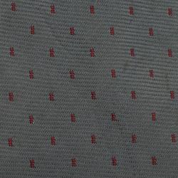 Saint Laurent Paris Grey and Red Dotted Silk Tie