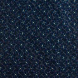Saint Laurent Paris Blue Printed Silk Tie