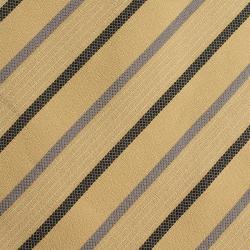 Saint Laurent Paris Yellow Striped Silk Tie