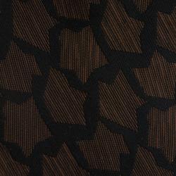 Saint Laurent Paris Brown and Black Woven Silk Tie