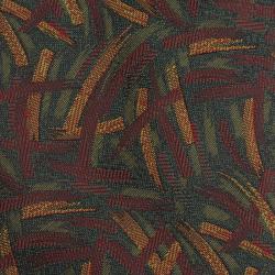 Saint Laurent Paris Green and Red Woven Silk Tie