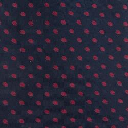 Saint Laurent Paris Blue and Pink Polka Dot Silk Tie