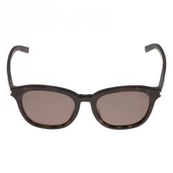 Saint Laurent Paris Tortoise Frame 086EJ Round Sunglasses