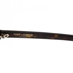 Saint Laurent Paris Tortoise Frame 086EJ Round Sunglasses