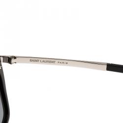 Saint Laurent Paris Black and Silver SL31 Wayfarers