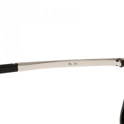 Saint Laurent Paris Black and Silver SL31 Wayfarers