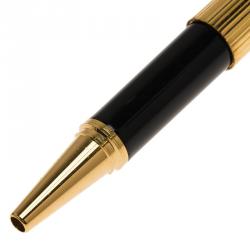 Pre Owned Saint Laurent Paris Gold-Plated Stainless Steel Classic Rollerball Pen