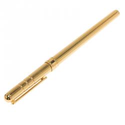 Pre Owned Saint Laurent Paris Gold-Plated Stainless Steel Classic Rollerball Pen