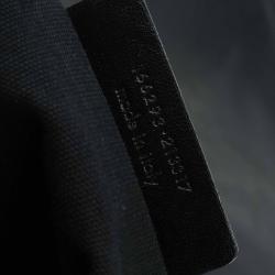 Saint Laurent Paris Black Leather Logo Messenger Bag