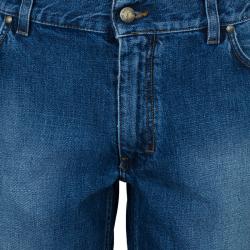 Pre Owned بنطال جينز دنيم سان لوران باريس للرجال XS