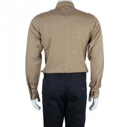 Pre Owned Saint Laurent Paris Men's Paris Beige Shirt S