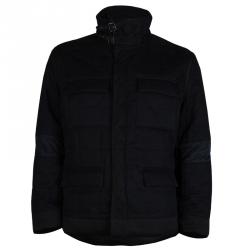 Saint Laurent Paris Black Quilted Jacket L
